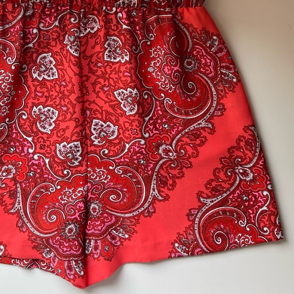 Banana Republic Romper - Coral & Paisley Print - Size 12 - Picture 5 of 12